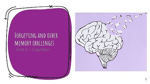 U2.7 - Forgetting and Other Memory Challenges