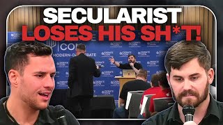 RACIST Secular Humanist LOSES IT! | “F*CK YOU!”