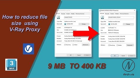 How to Reduce File Size Using V-Ray Proxy in 3ds Max | V-Ray Proxy Explained |