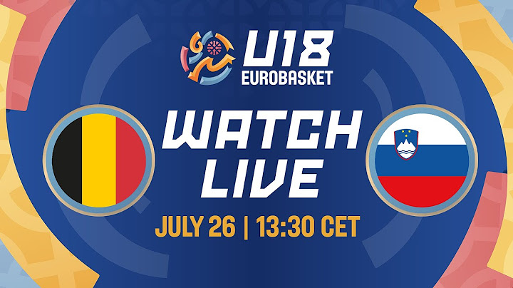 LIVE - Belgium v Slovenia | FIBA U18 EuroBasket 2025 | Group Phase