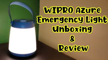 WIPRO Azure LED Rechargeable Lantern Emergency Light Unboxing & Review