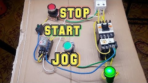 Jog Stop Start control circuit | full voltage starter with Mechanical Relay | Philippines
