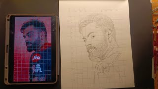 King Kohli Drawing Tutorial | Step By Step Pencil Art