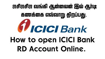 How to open ICICI Bank RD Account Online | Geek Gokul - Tamil