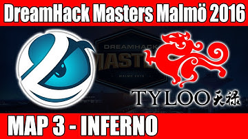 TyLoo vs Luminosity | Group A Decider Bo3 Map 3 (Inferno) Day 3 DreamHack Masters Malmö 2016