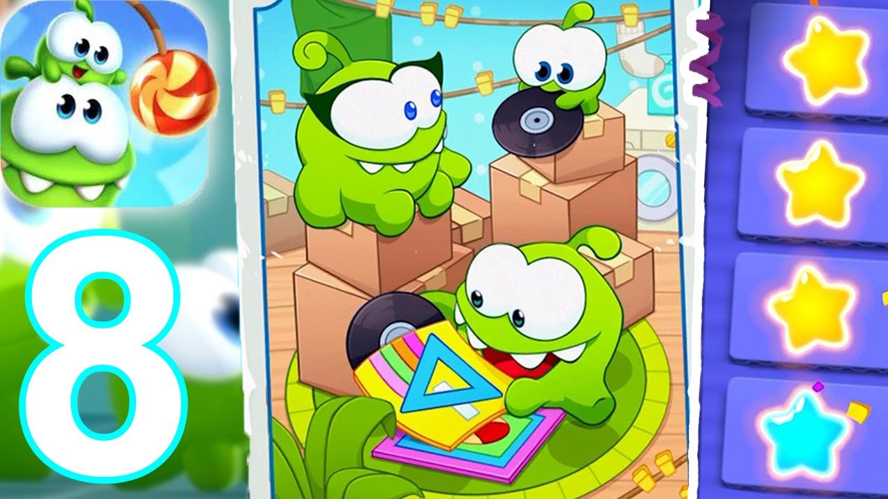 Cut the Rope Remastere‪d Level 1-1 To 1-24 Gameplay Walkthrough Video -  Chapter 1 - Part 1 (iOS) - ‬
