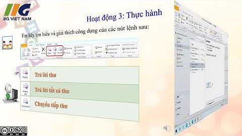 Tin học 5 - Bài 5: Công cụ Microsoft Outlook