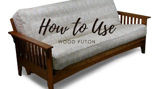 How to Use a Wooden Futon
