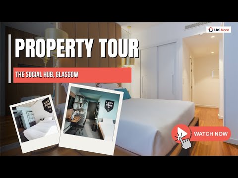 The Social Hub Glasgow Tour 🏡 | Premium Student Rooms Near University of Glasgow!