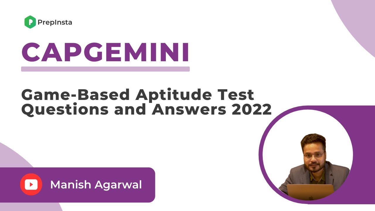 Capgemini Game Based Aptitude Test Questions And Answers 2022 2023 YouTube