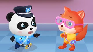 Police Cartoon Game: Officer Kiki - Help Policeman and Find the Lost Kids - Babybus Games screenshot 3