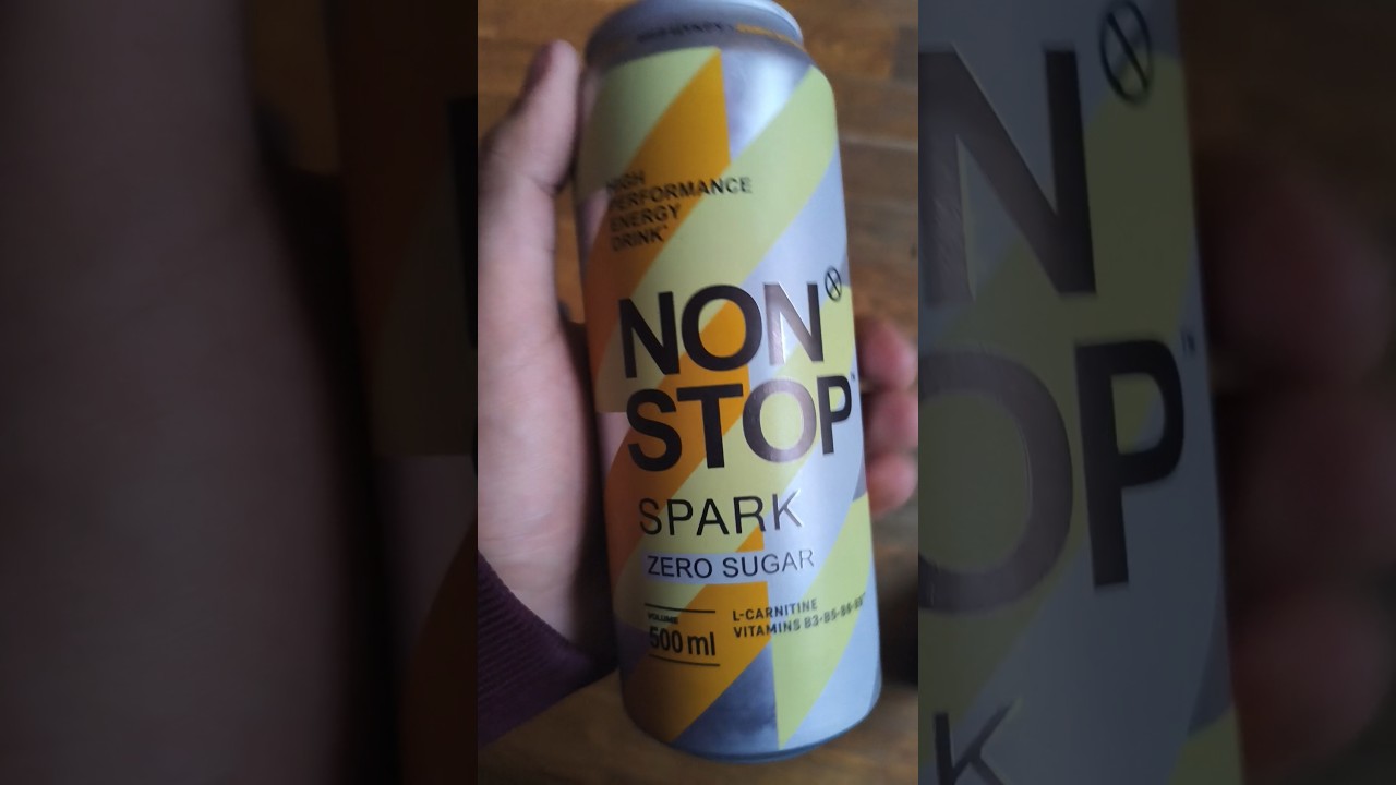 Новинка Пробую Энергетик Non Stop Spark #energydrink #обзор #redbull #monsterenergy #energy #drink