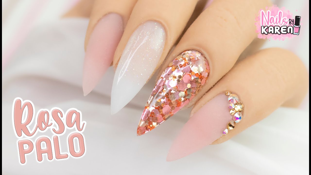 Compartir 58+ imagen uñas acrilicas en rosa palo
