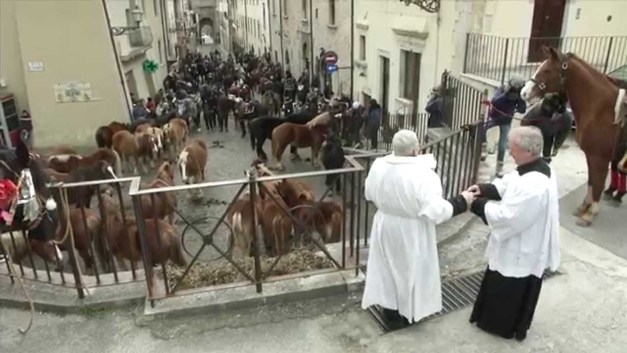 Festa di Sant'Antonio Abate - Monteleone di Spoleto 17 gennaio 2014