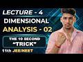Dimensional Analysis - 02 | The 10 SECOND TRICK! 🔥 | Class 11 Physics JEE/NEET | Ch - 2 Lecture 4