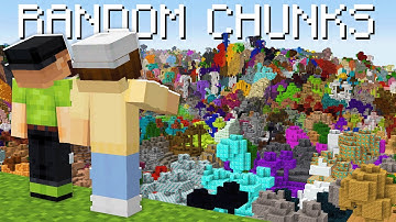 Minecraft, But Each Chunk is a RANDOM Block...
