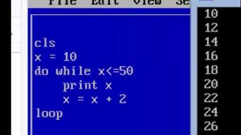 Loops in QBASIC