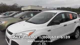 2013 Ford Escape S Review Video * 2.5L I4 * Oxford White *  $98 Over Invoice @ Ravenel Ford