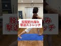 股関節の痛み撃退ストレッチ#shorts