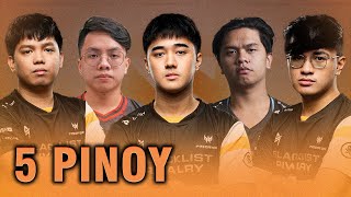 5 PINOY IN ONE TEAM! 11929 AVE. MMR SEA RANKED GAME!