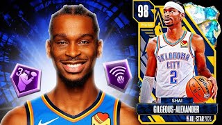 GALAXY OPAL SHAI GILGEOUS-ALEXANDER GAMEPLAY!! SGA IS THE NEW BEST PG IN NBA 2K24 MyTEAM!!