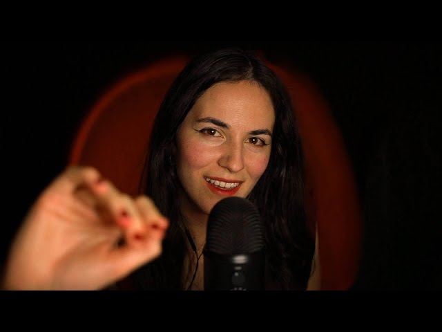 ASMR Sleepy Talk with Mouth Sounds and Gentle Hand Movements