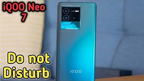 How To Enable Do Not Disturb Setting In Iqoo Neo 7,Dnd Setting Kaise Enable Kare