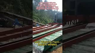 Mobile gold washing plant