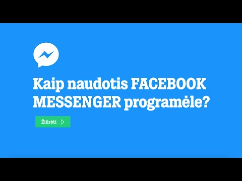 Video: Kaip pradėti naują pokalbį „Messenger“?