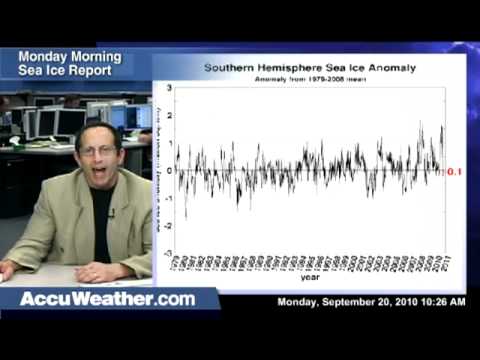 Joe Bastardi predicting the 2011 Arctic sea ice minimum