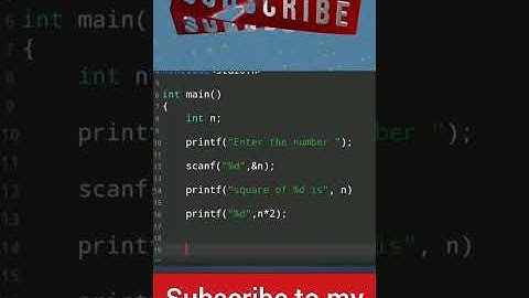 write a c program to print square of any number || code with harry || #shorts #harrybhai