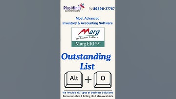 Marg ERP Full Guide – Area Wise Outstanding Report with Shortcut Key (Alt + O)