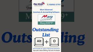 Marg ERP Full Guide – Area Wise Outstanding Report with Shortcut Key (Alt + O)