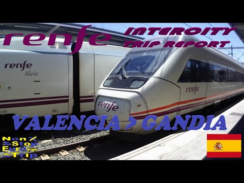RENFE INTERCITY / VALENCIA TO GANDIA / SPANISH TRAIN TRIP REPORT