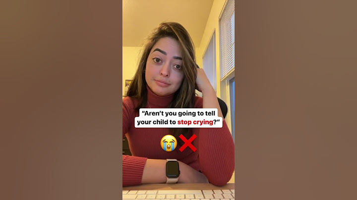 Tell them to STOP CRYING? 🧐