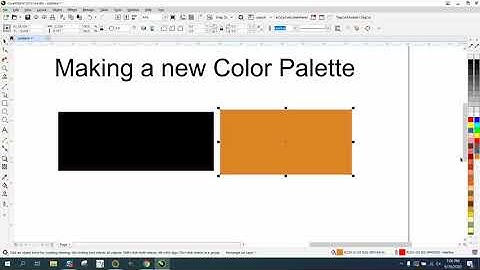 Corel Draw Tips & Tricks Making a new Color Palette and add colors Part 2