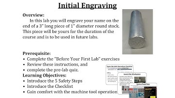 ME1800 Initial Engraving Intro