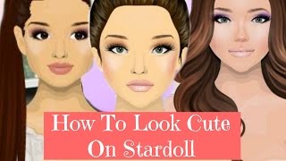 Stardoll Face Tutorial - How To Look Cute on Stardoll ( Stardoll life Hacks 2016 )