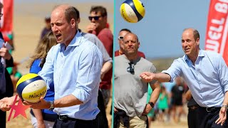 Prince William Plays Volleyball In Royal Beach Outing Amid Kate Middleton’s Cancer Treatment