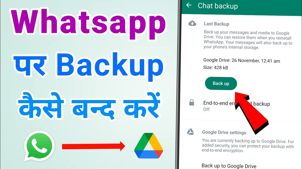Whatsapp Par Backup Kaise Band Kare? | How To Off Backup In Whatsapp | Whatsapp Backup Off