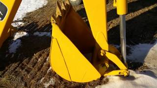 John Deere 9300 Backhoe Attachment Off of Deere 455G Loader!