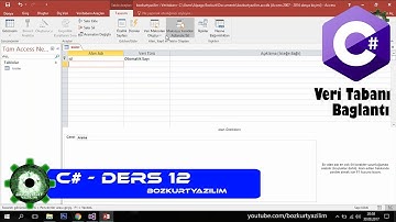 C# Ders 12 - Veri Tabanı Bağlantısı (Access)