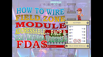 How to wire Field Zone / Module Interface in Addressable FACP & Conventional Initiating Devices