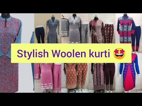 New Stylish Woolen Kurti For Women's Best For Winter Season