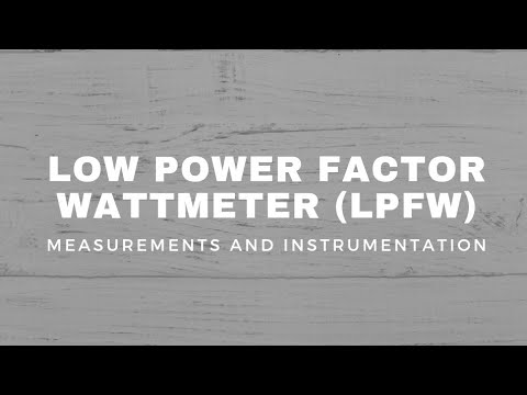Low Power Factor Wattmeter (LPFW) - YouTube