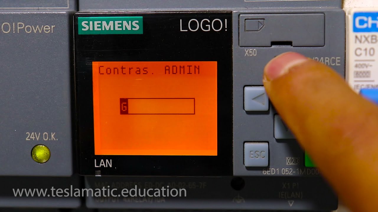 Modo ADMIN y OPERADOR en LOGO! | teslamatic