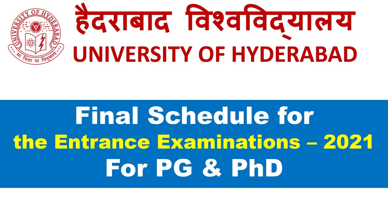 hyderabad university phd mathematics entrance exam