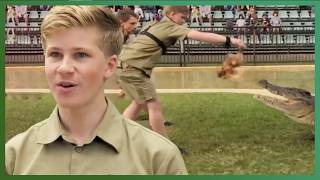 Robert Irwin’s First Solo Croc Feed | Crikey! It's The Irwins