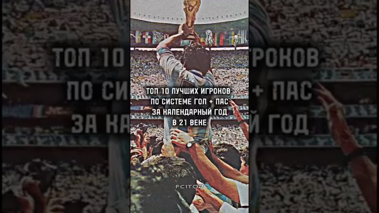 🔥ТОП 10 ЛУЧШИХ ПО ГОЛ + ПАС ЗА КАЛЕНДАРНЫЙ ГОД #football #messi #goals