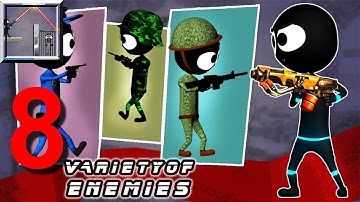 Stickman Shooter: Elite Strikeforce Walkthrough Part 8 (by Stickman 3d Champs) / Android Gameplay HD